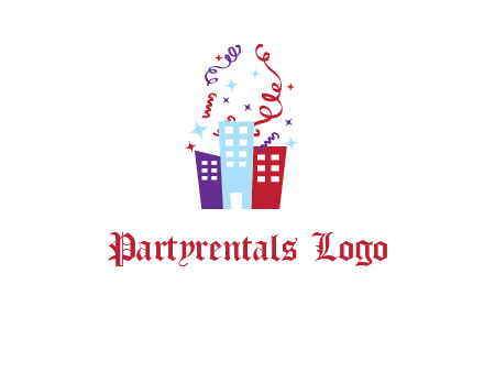 festival over buildings logo