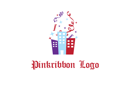 festival over buildings logo