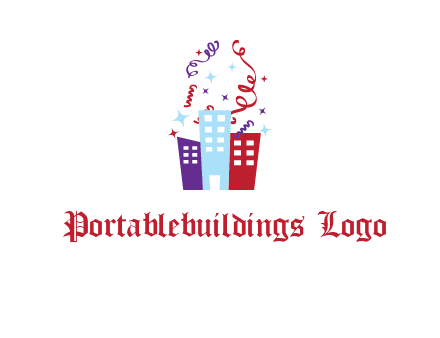 festival over buildings logo