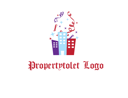 festival over buildings logo