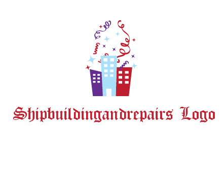 festival over buildings logo