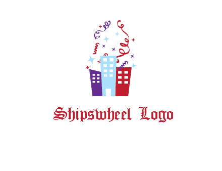 festival over buildings logo