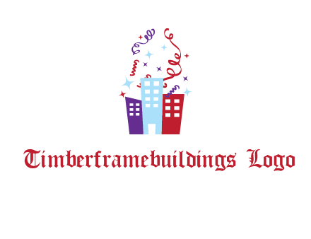 festival over buildings logo