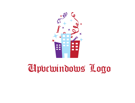festival over buildings logo