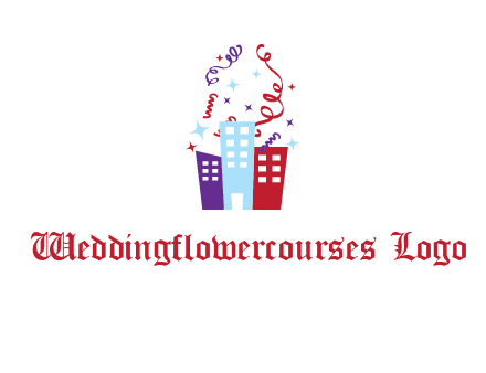 festival over buildings logo