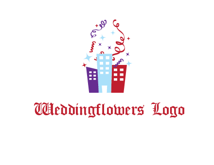 festival over buildings logo