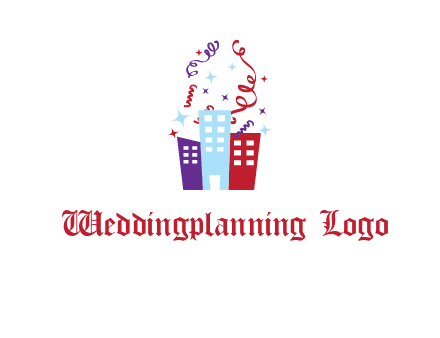 festival over buildings logo