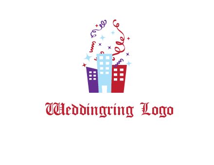 festival over buildings logo
