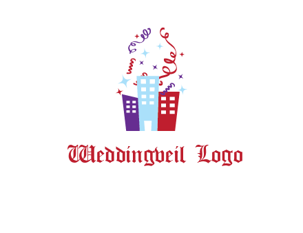festival over buildings logo