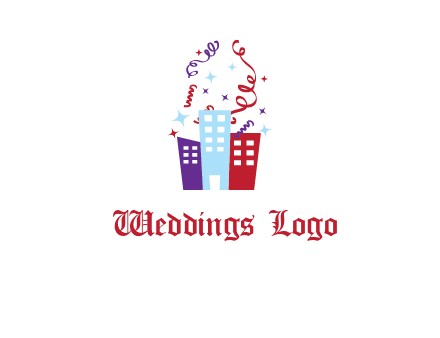 festival over buildings logo