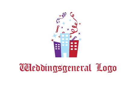 festival over buildings logo