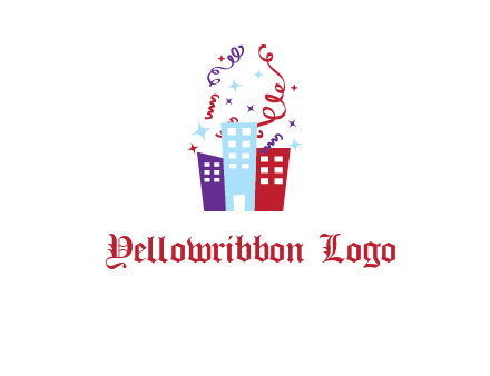 festival over buildings logo