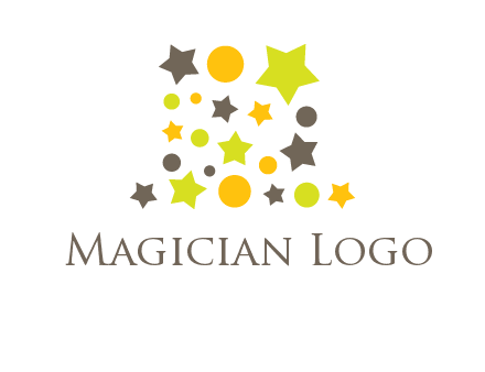 stars is shape of magic hat logo