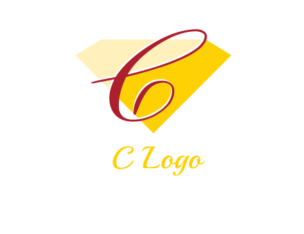 letter c in a diamond shape logo