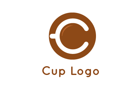 letter c on cup logo