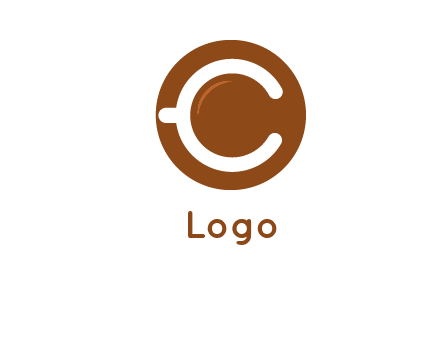 letter c on cup logo
