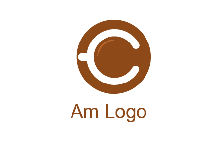 letter c on cup logo