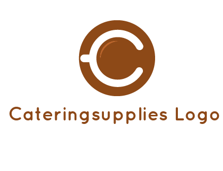 letter c on cup logo
