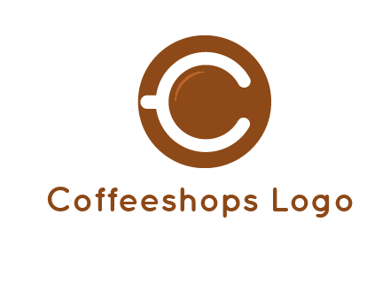 letter c on cup logo