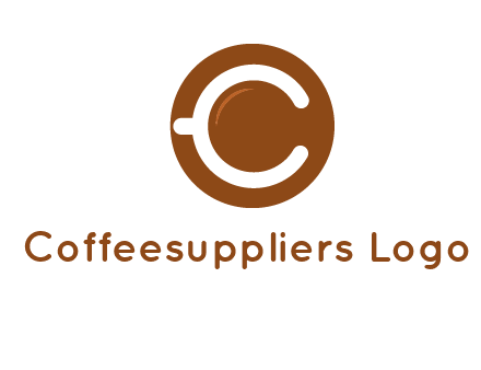 letter c on cup logo