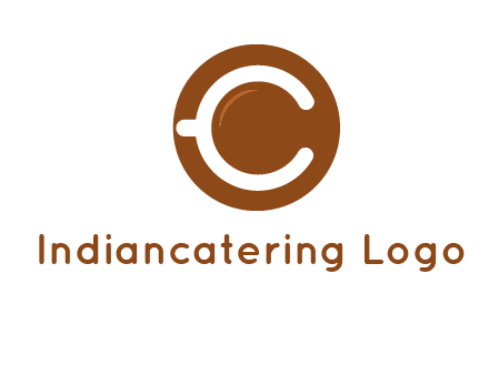 letter c on cup logo
