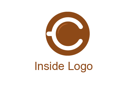 letter c on cup logo