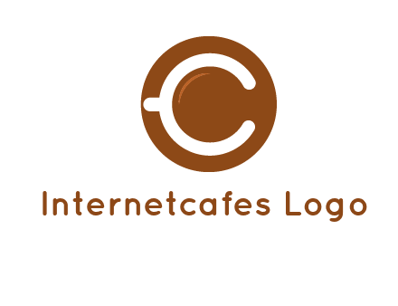 letter c on cup logo