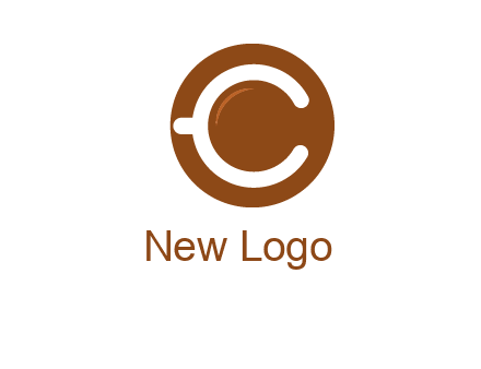 letter c on cup logo