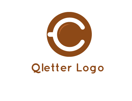 letter c on cup logo