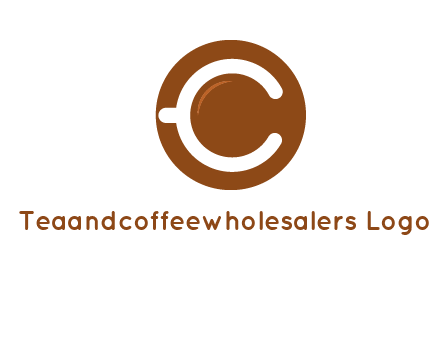 letter c on cup logo