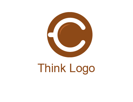 letter c on cup logo