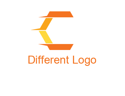 fast polygonal letter C logo