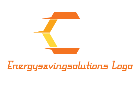 fast polygonal letter C logo