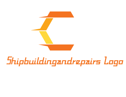 fast polygonal letter C logo