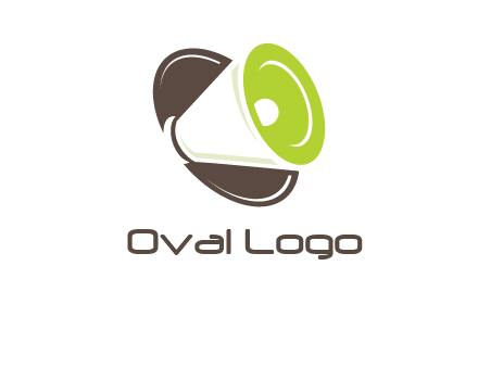 loud speaker in circle entertainment logo