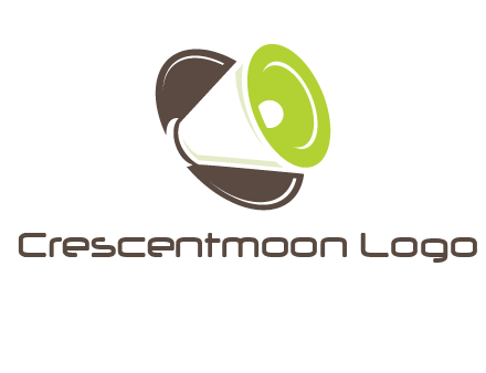 loud speaker in circle entertainment logo