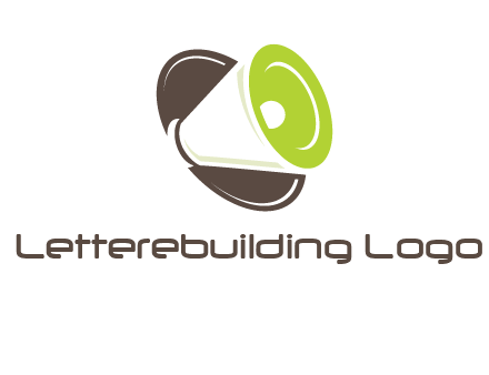 loud speaker in circle entertainment logo