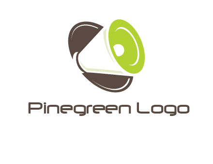 loud speaker in circle entertainment logo