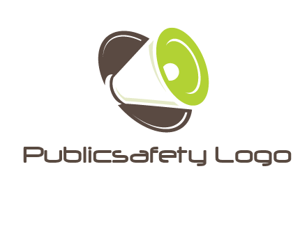 loud speaker in circle entertainment logo