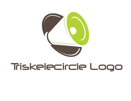 loud speaker in circle entertainment logo