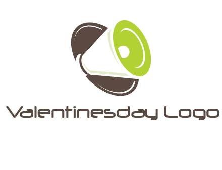 loud speaker in circle entertainment logo