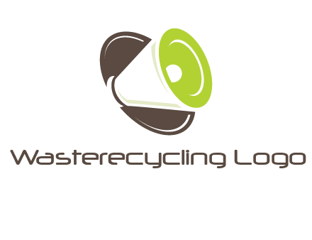 loud speaker in circle entertainment logo