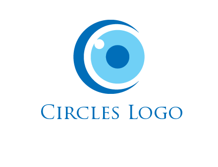 letter c and eye logo