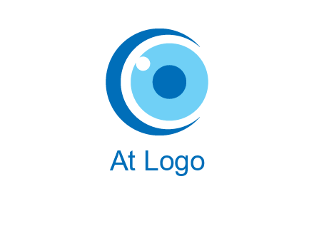 letter c and eye logo