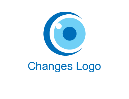 letter c and eye logo