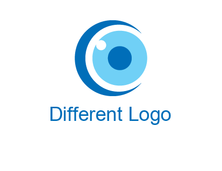 letter c and eye logo