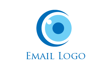 letter c and eye logo