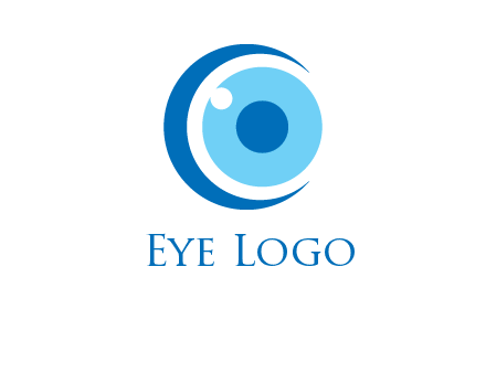 letter c and eye logo