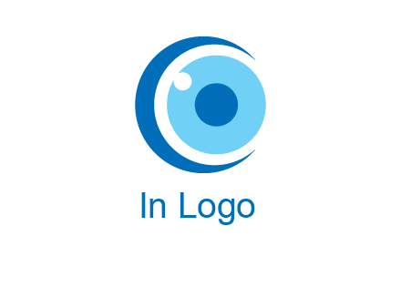 letter c and eye logo