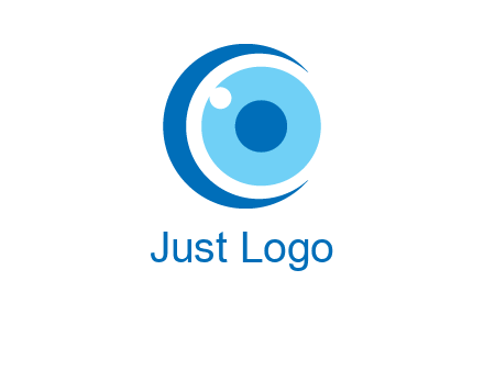 letter c and eye logo